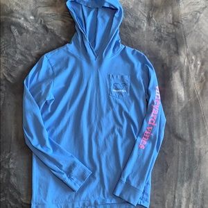 Blue Long Sleeve Vineyard Vines Shirt